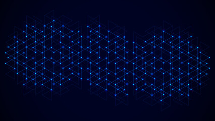 Creative idea of modern design with abstract geometric background. Minimalistic texture with triangles pattern