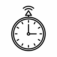 Clock timer, schedule reminder icon