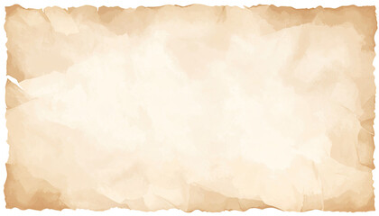 Aged, parchment-like paper.  Frayed edges