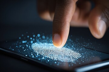 Fingerprints on a phone screen
