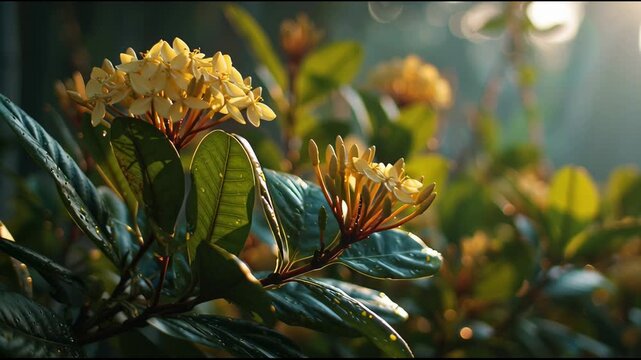 Ixora at First Light
