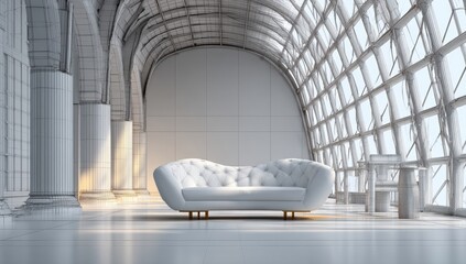 Modern industrial interior design