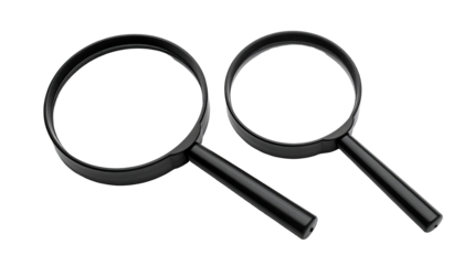 Two black magnifying glasses (1)