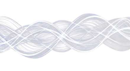 Ethereal white light waves flowing with intricate textures create a dynamic, modern abstract background perfect for technology or science themes