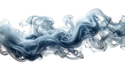Abstract swirling smoke, shades of gray and white