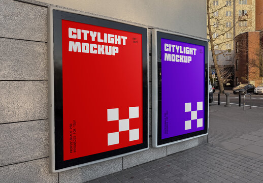 Two Perspective Poster Mockups