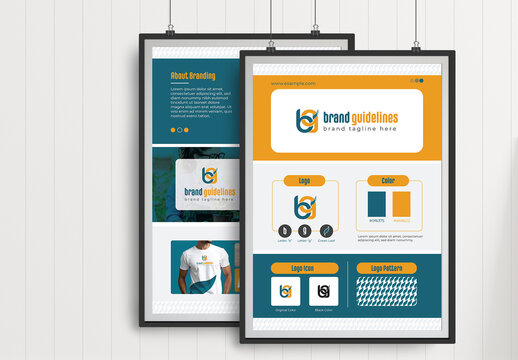 Brand Guidelines Poster Layout