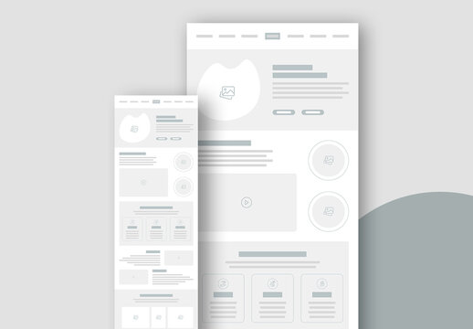 Creative Wireframe Template Layout