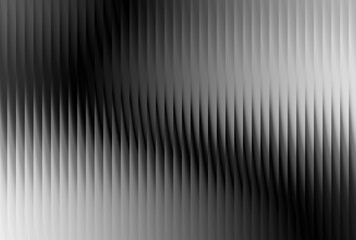 Abstract black white gradient wave texture background, striped monochrome optical art design, futuristic minimal digital wallpaper and modern graphic illustration