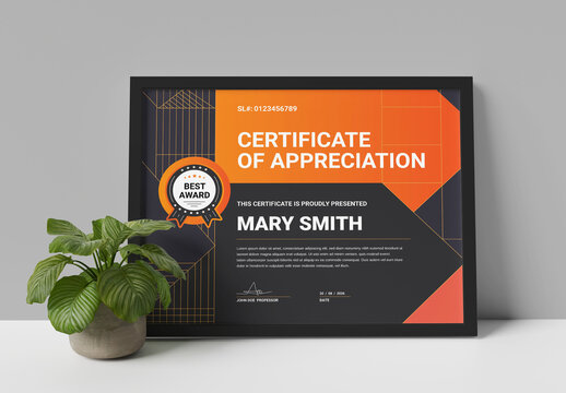 Modern Certificate Template
