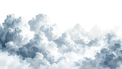 A vast expanse of cumulus clouds