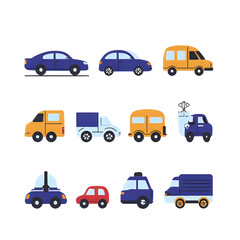 transportation icons set
