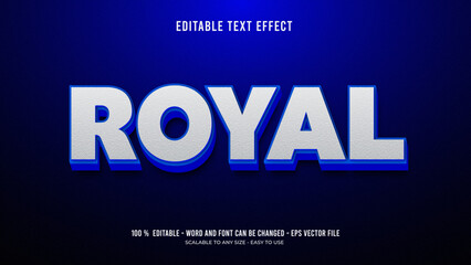 royal editable text effect