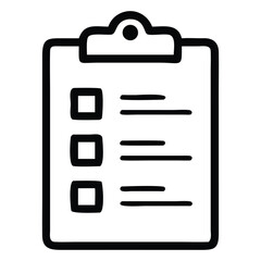 Clipboard icon vector illustration isolated on white background