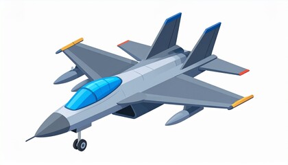 Military F16 Jet Fighter Airplane in the Sky