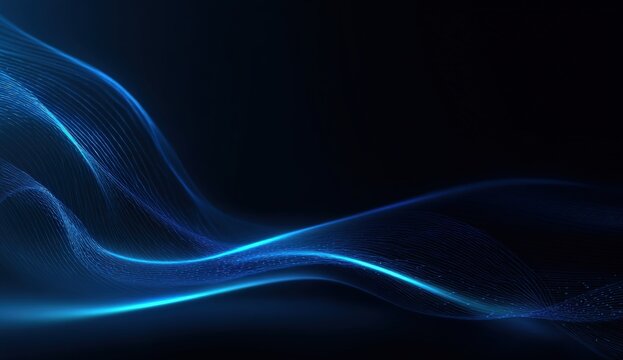 Abstract flowing light trails