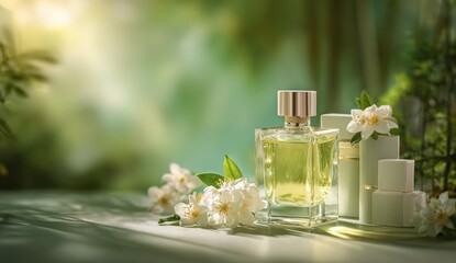 Floral perfume display