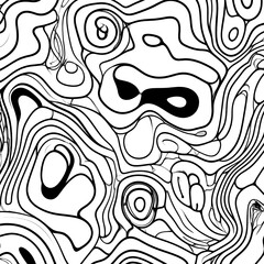 Abstract line art pattern