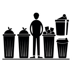 a-minimalist--graphic-illustration-featuring-a-row  silhouette vector design .eps