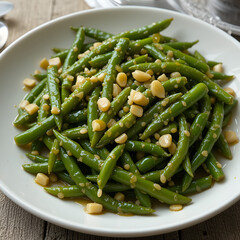 green beans in a bowl meal