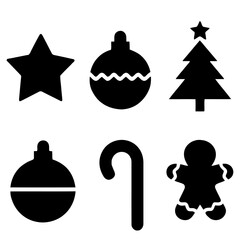 christmas icon set