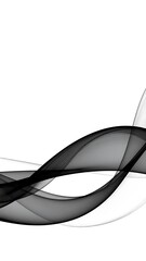 Abstract black and white wavy lines