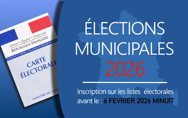 Obraz na płótnie Canvas Élections Municipales 2026