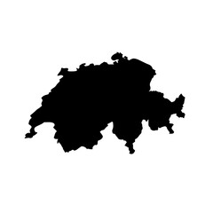 Obraz premium Switzerland map vector