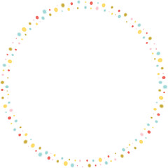 Doodle border with blobs colorful elements. Trendy graphic template. Cute empty frame box