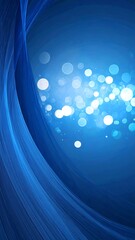 Abstract blue background with light bokeh