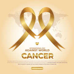 September is childhood cancer awareness month. International Childhood cancer day design