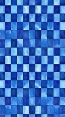 Abstract blue checkerboard pattern