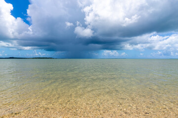 由布島の景色、沖縄、8月