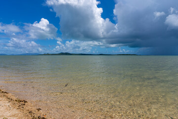 由布島の景色、沖縄、8月