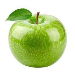 Granny Smith Apple: Capturing the vibrant simplicity of a Granny Smith apple, a healthy green fruit, showcasing its crisp texture and freshness against a clean, bright background.
