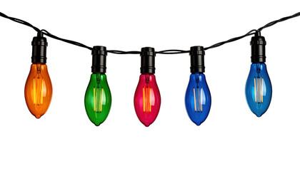 Illuminating Lights: A string of colorful lights dances against the backdrop, casting a warm glow, perfect for holiday decoration.