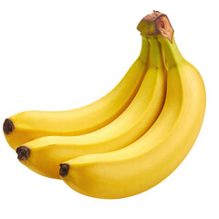 Ripe Banana Bunch: A close-up, appetizing view of a fresh, perfectly ripe bunch of bananas, exuding a sense of natural sweetness and tropical freshness.