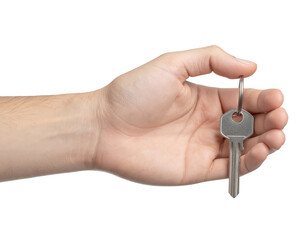 Key to Opportunity: An open hand presents a single, shiny key, symbolizing access, new beginnings, and the gateway to possibilities. This photo embodies the essence of opportunity and security.