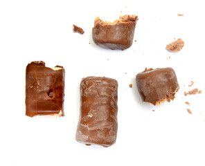 image of chocolate sweet food on white background