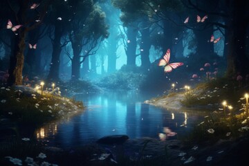 Obraz premium Fairytale Magic Forest