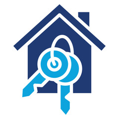 Obraz premium Rental Properties Mixed color icon