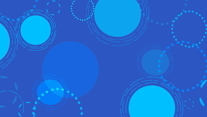 Abstract blue circular pattern illustration with modern design
