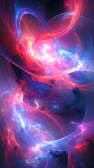 Abstract swirling energy