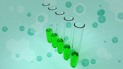 試験管を使った研究のイメージ　