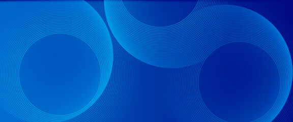 Blue abstract background with circle lines combination. Vector illustration eps 10