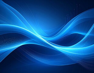 Abstract blue wave digital background