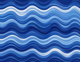 Abstract blue wavy pattern