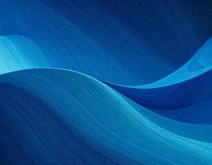 Abstract blue wavy lines