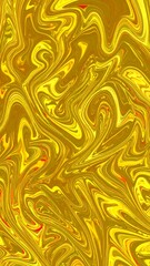 Abstract swirling gold and yellow pattern