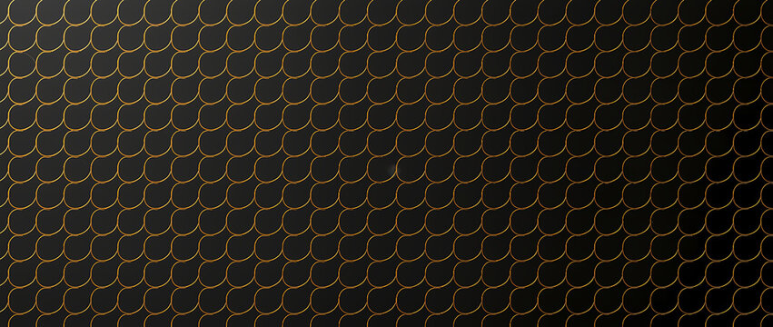 Elegant gold scale pattern on dark background